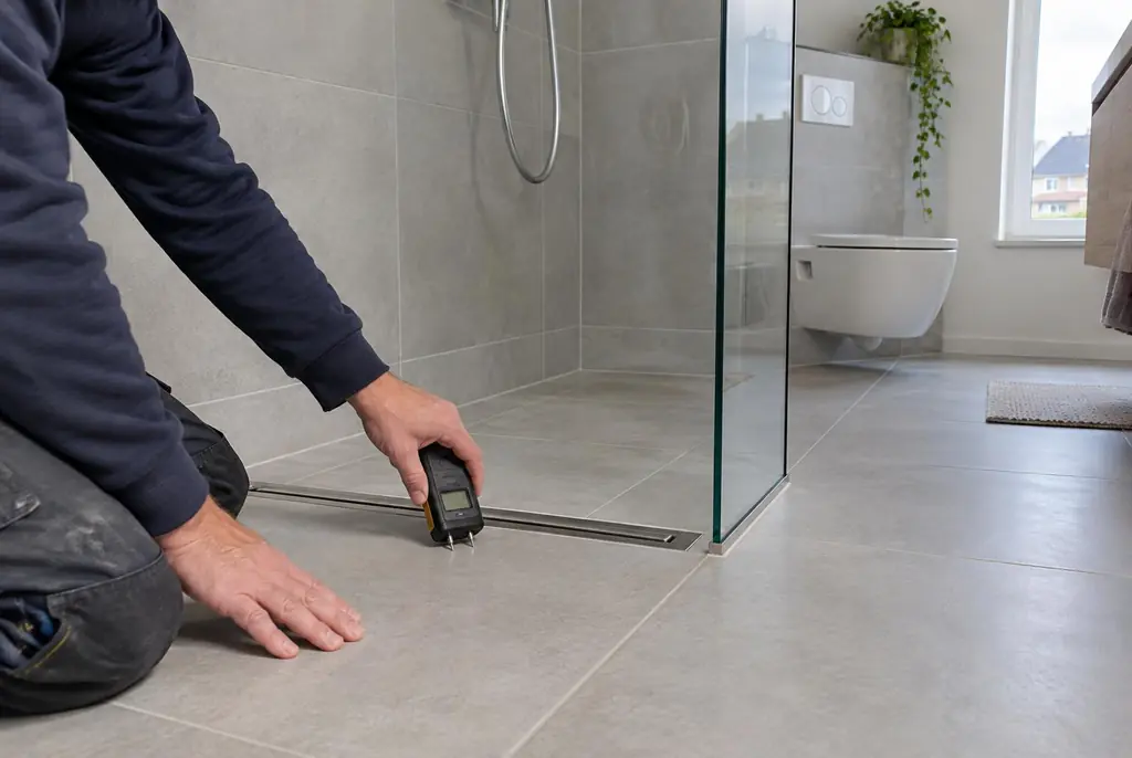 Lekdetectie Heemskerk – badkamer in een nieuwbouwwoning