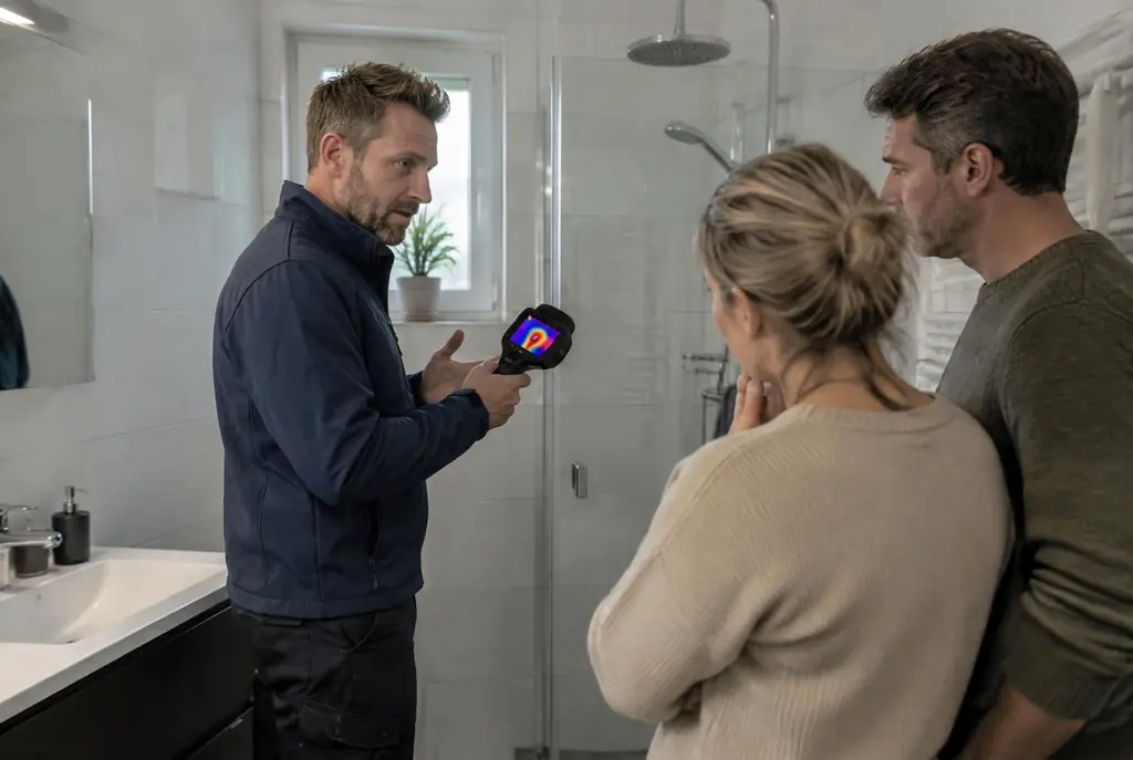 Lekdetectie Heemskerk – specialist legt bevindingen uit aan bewoner